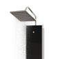 vidaXL Duschpaneel Glas 18x45,5x130 cm Schwarz vidaXL Duschpaneel Glas 18x45,5x130 cm Schwarz
