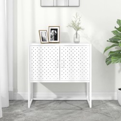 vidaXL Sideboard Weiß 75x35x75 cm Stahl