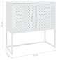 vidaXL Sideboard Weiß 75x35x75 cm Stahl vidaXL Sideboard Weiß 75x35x75 cm Stahl