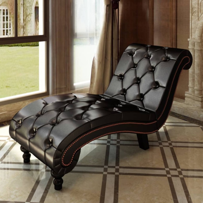 vidaXL Chaiselongue Braun Kunstleder vidaXL Chaiselongue Braun Kunstleder