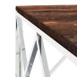 vidaXL Couchtisch Edelstahl und Altholz Massiv vidaXL Couchtisch Edelstahl und Altholz Massiv