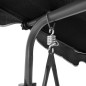 vidaXL Hollywoodschaukel mit Dach Schwarz vidaXL Hollywoodschaukel mit Dach Schwarz