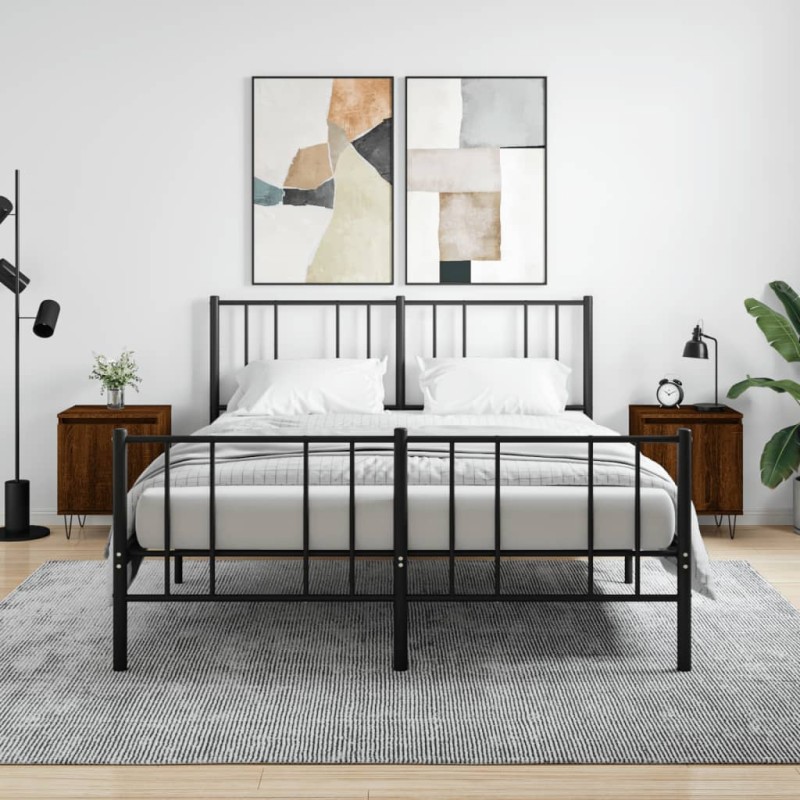 vidaXL Nachttische 2 Stk. Braun Eichen-Optik 40x30x50 cm Holzwerkstoff vidaXL Nachttische 2 Stk. Braun Eichen-Optik 40x30x50 cm Holzwerkstoff