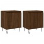 vidaXL Nachttische 2 Stk. Braun Eichen-Optik 40x30x50 cm Holzwerkstoff vidaXL Nachttische 2 Stk. Braun Eichen-Optik 40x30x50 cm Holzwerkstoff