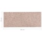 vidaXL Selbstklebende Treppenmatten 15 Stk. 60x25 cm Hellbraun vidaXL Selbstklebende Treppenmatten 15 Stk. 60x25 cm Hellbraun