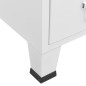vidaXL Kleiderschrank Industrie-Stil Weiß 67x35x107 cm Stahl vidaXL Kleiderschrank Industrie-Stil Weiß 67x35x107 cm Stahl