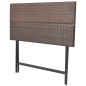 vidaXL 7-tlg. Garten-Essgruppe Klappbar Stahl Poly Rattan Braun vidaXL 7-tlg. Garten-Essgruppe Klappbar Stahl Poly Rattan Braun