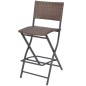 vidaXL 7-tlg. Garten-Essgruppe Klappbar Stahl Poly Rattan Braun vidaXL 7-tlg. Garten-Essgruppe Klappbar Stahl Poly Rattan Braun