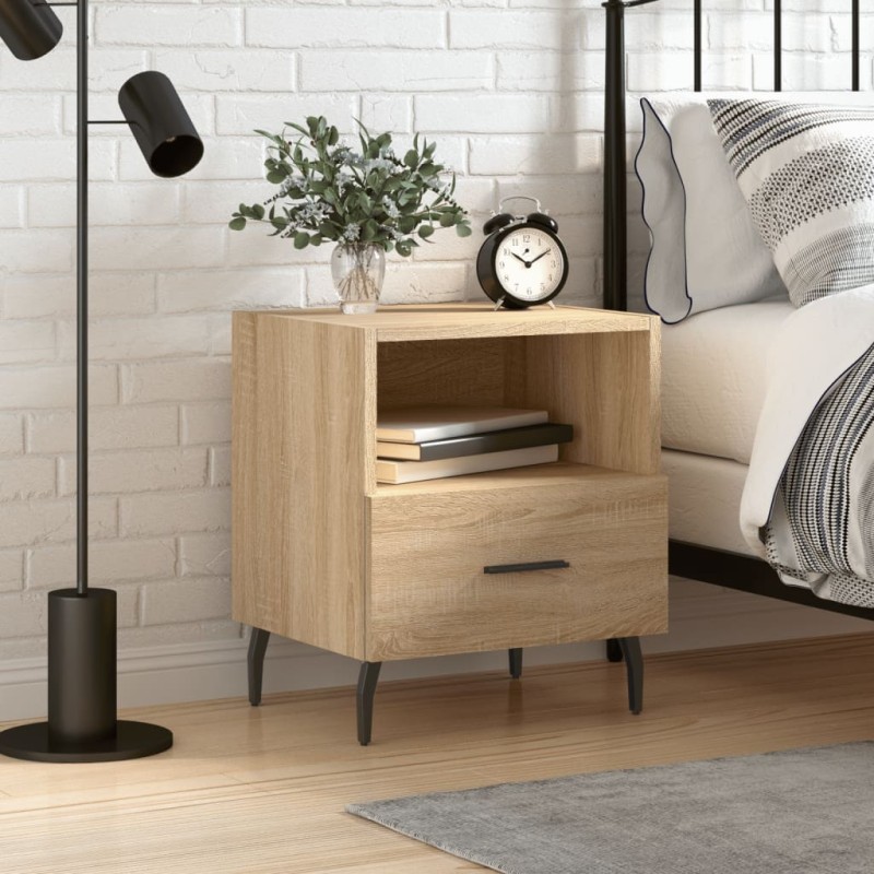 vidaXL Nachttisch Sonoma-Eiche 40x35x47,5 cm Holzwerkstoff vidaXL Nachttisch Sonoma-Eiche 40x35x47,5 cm Holzwerkstoff