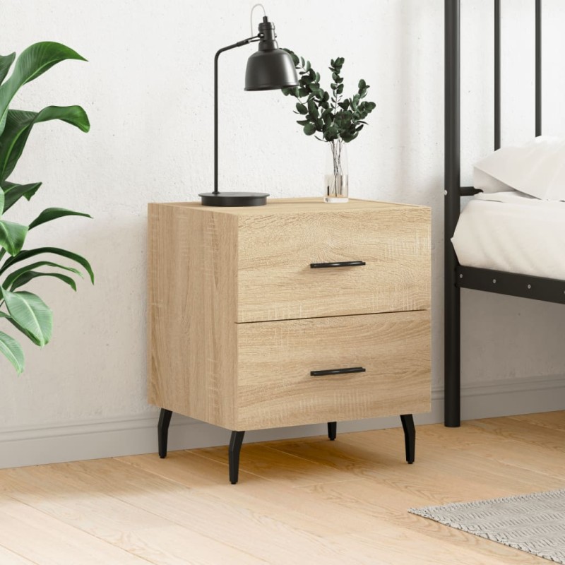 vidaXL Nachttisch Sonoma-Eiche 40x35x47,5 cm Holzwerkstoff vidaXL Nachttisch Sonoma-Eiche 40x35x47,5 cm Holzwerkstoff