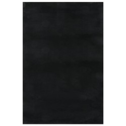 vidaXL Teppich Waschbar Flauschig Kurzflor 200x290 Rutschfest Schwarz