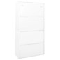vidaXL Büroschrank mit Schiebetüren Weiß 90x40x180 cm Stahl vidaXL Büroschrank mit Schiebetüren Weiß 90x40x180 cm Stahl