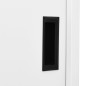 vidaXL Büroschrank mit Schiebetüren Weiß 90x40x180 cm Stahl vidaXL Büroschrank mit Schiebetüren Weiß 90x40x180 cm Stahl