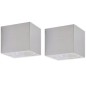 vidaXL Würfel Außenwandlampe 2 Stk vidaXL Würfel Außenwandlampe 2 Stk