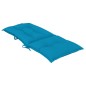 Gartenstuhlauflagen für Hochlehner 4 Stk. Blau 120x50x7cm Stoff Gartenstuhlauflagen für Hochlehner 4 Stk. Blau 120x50x7cm Stoff