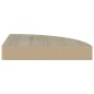 vidaXL Eck-Schweberegal Eichefarben 25x25x3,8 cm MDF vidaXL Eck-Schweberegal Eichefarben 25x25x3,8 cm MDF