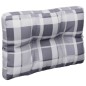 Palettenkissen Grau Karomuster 50x40x12 cm Stoff Palettenkissen Grau Karomuster 50x40x12 cm Stoff