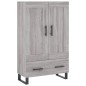 vidaXL Highboard Grau Sonoma 69,5x31x115 cm Holzwerkstoff vidaXL Highboard Grau Sonoma 69,5x31x115 cm Holzwerkstoff