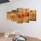 Bilder Dekoration Set Löwen 100 x 50 cm Bilder Dekoration Set Löwen 100 x 50 cm