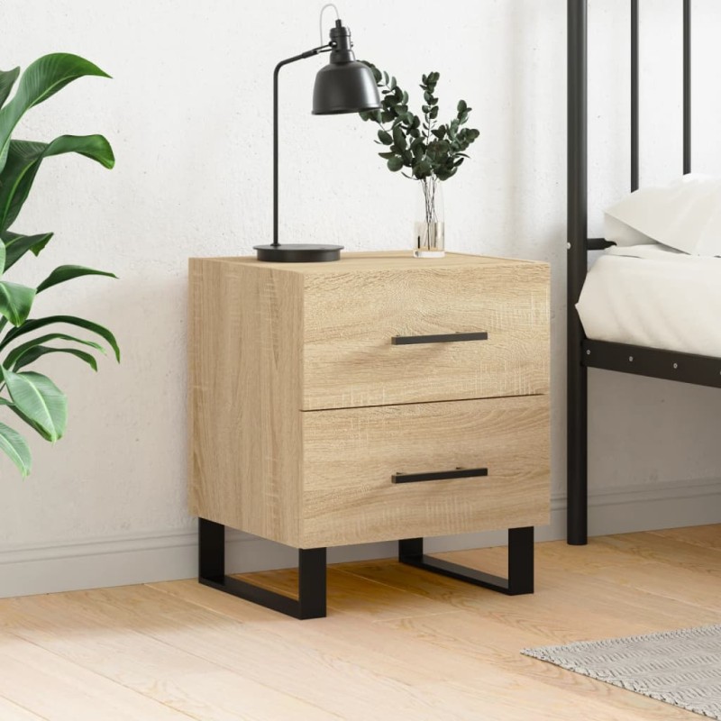 vidaXL Nachttisch Sonoma-Eiche 40x35x47,5 cm Holzwerkstoff vidaXL Nachttisch Sonoma-Eiche 40x35x47,5 cm Holzwerkstoff