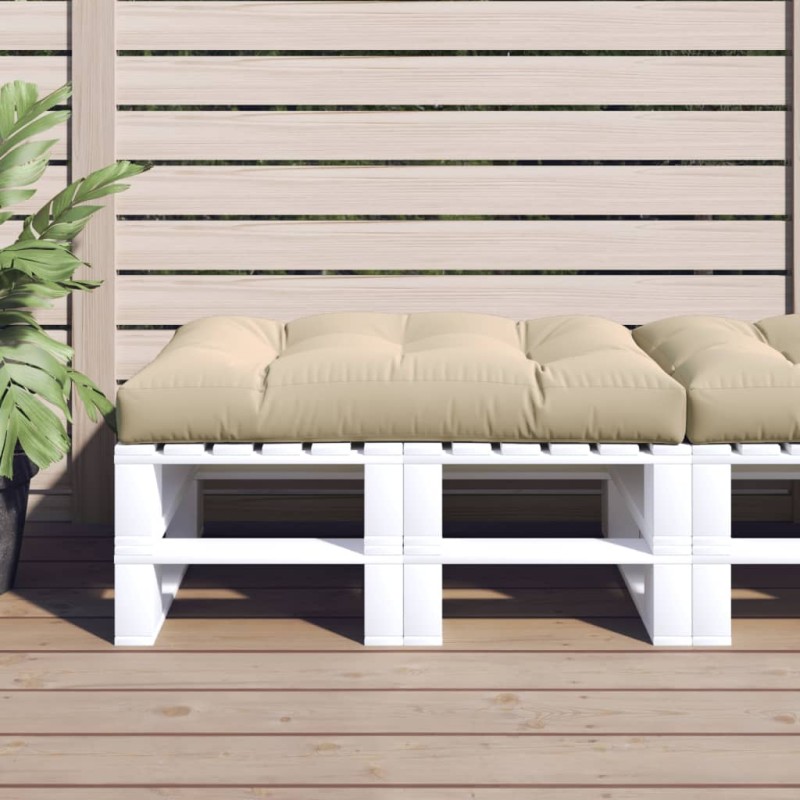 vidaXL Palettenkissen Beige 120x80x12 cm Stoff vidaXL Palettenkissen Beige 120x80x12 cm Stoff