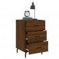 vidaXL Nachttisch Braun Eichen-Optik 40x40x66 cm Holzwerkstoff vidaXL Nachttisch Braun Eichen-Optik 40x40x66 cm Holzwerkstoff