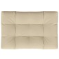 vidaXL Palettenkissen Beige 120x80x12 cm Stoff vidaXL Palettenkissen Beige 120x80x12 cm Stoff