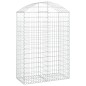 vidaXL Gabione mit Hochbogen 100x50x140/160 cm Verzinktes Eisen vidaXL Gabione mit Hochbogen 100x50x140/160 cm Verzinktes Eisen