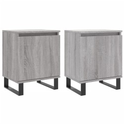vidaXL Nachttische 2 Stk. Grau Sonoma 40x30x50 cm Holzwerkstoff