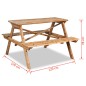vidaXL Couchtisch 120 x 120 x 78 cm Bambus vidaXL Couchtisch 120 x 120 x 78 cm Bambus