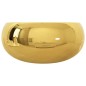vidaXL Waschbecken 40 x 15 cm Keramik Golden vidaXL Waschbecken 40 x 15 cm Keramik Golden