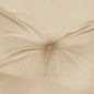 vidaXL Palettenkissen Beige 120x80x12 cm Stoff vidaXL Palettenkissen Beige 120x80x12 cm Stoff