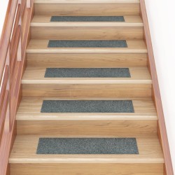 vidaXL Selbstklebende Treppenmatten 15 Stk. Rechteckig 76x20 cm Grün