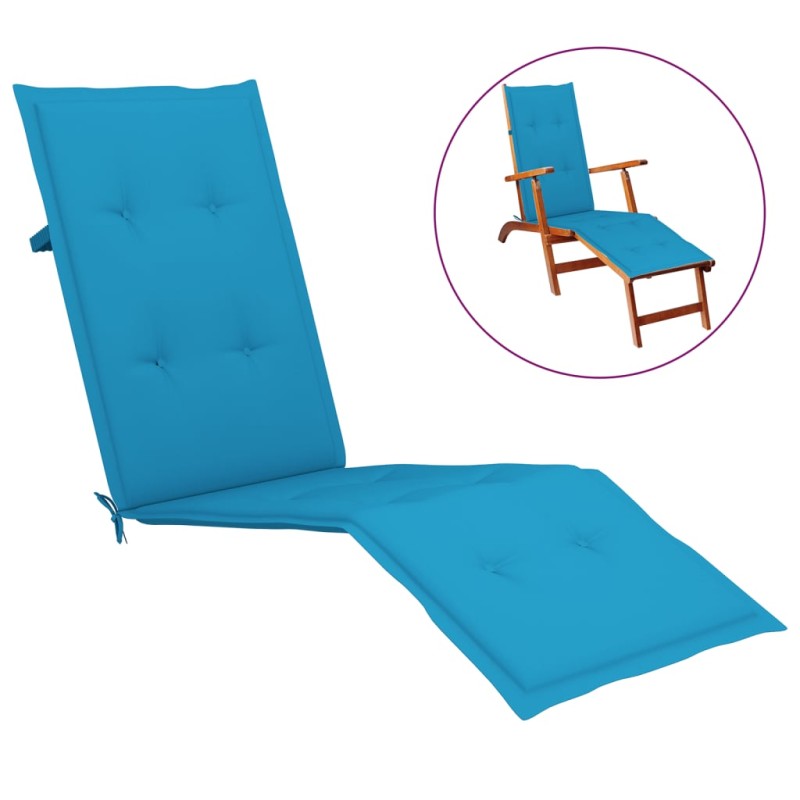 Liegestuhl-Auflage Blau (75+105)x50x3 cm Liegestuhl-Auflage Blau (75+105)x50x3 cm