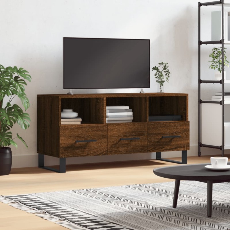 vidaXL TV-Schrank Braun Eichen-Optik 102x36x50 cm Holzwerkstoff vidaXL TV-Schrank Braun Eichen-Optik 102x36x50 cm Holzwerkstoff