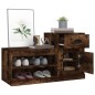 vidaXL Schuhschrank Räuchereiche 100x42x60 cm Holzwerkstoff vidaXL Schuhschrank Räuchereiche 100x42x60 cm Holzwerkstoff