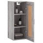 vidaXL Wandschrank Grau Sonoma 34,5x34x90 cm Holzwerkstoff vidaXL Wandschrank Grau Sonoma 34,5x34x90 cm Holzwerkstoff