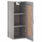 vidaXL Wandschrank Grau Sonoma 34,5x34x90 cm Holzwerkstoff vidaXL Wandschrank Grau Sonoma 34,5x34x90 cm Holzwerkstoff