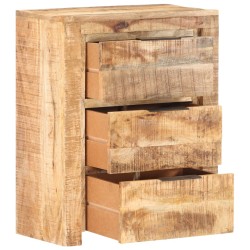 vidaXL Sideboard 59x33x75 cm Raues Mangoholz