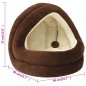 vidaXL Katzenbett 40x40x35 cm Braun und Creme vidaXL Katzenbett 40x40x35 cm Braun und Creme