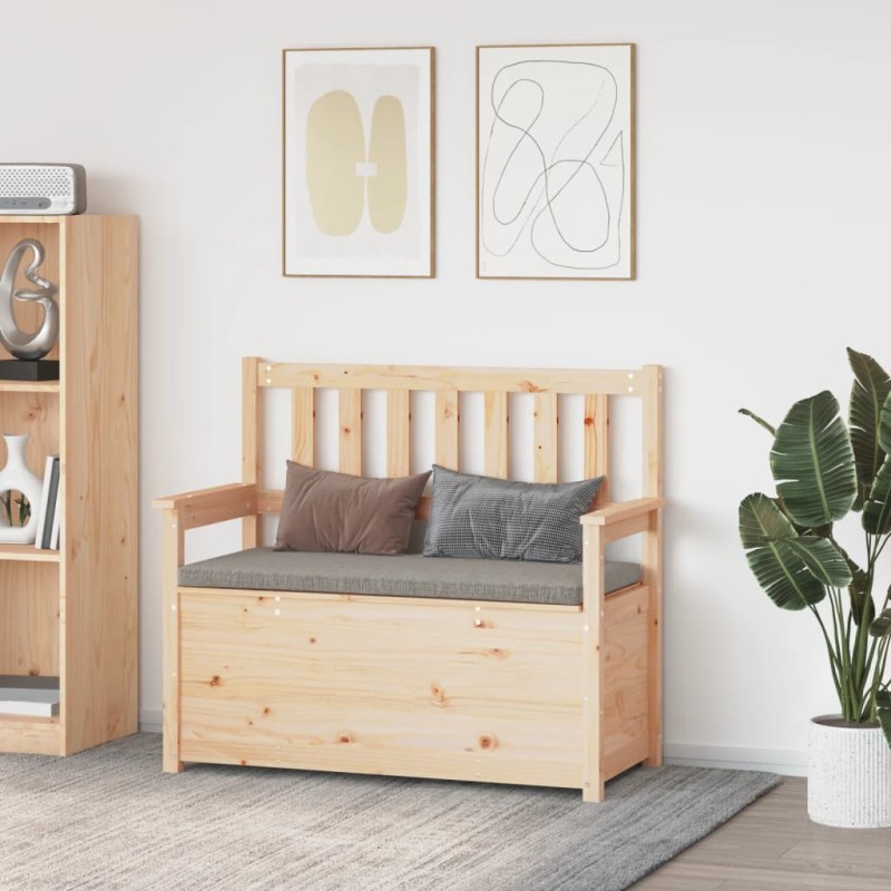 vidaXL Sitzbank 112,5x51,5x96,5 cm Massivholz Kiefer vidaXL Sitzbank 112,5x51,5x96,5 cm Massivholz Kiefer