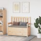 vidaXL Sitzbank 112,5x51,5x96,5 cm Massivholz Kiefer vidaXL Sitzbank 112,5x51,5x96,5 cm Massivholz Kiefer