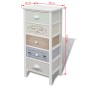 vidaXL Schränkcken 5 Schubladen Französischer Stil Holz vidaXL Schränkcken 5 Schubladen Französischer Stil Holz