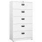 vidaXL Aktenschrank Weiß 90x46x164 cm Stahl vidaXL Aktenschrank Weiß 90x46x164 cm Stahl