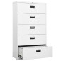 vidaXL Aktenschrank Weiß 90x46x164 cm Stahl vidaXL Aktenschrank Weiß 90x46x164 cm Stahl