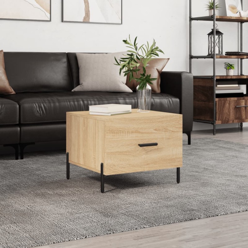 vidaXL Couchtisch Sonoma-Eiche 50x50x40 cm Holzwerkstoff vidaXL Couchtisch Sonoma-Eiche 50x50x40 cm Holzwerkstoff
