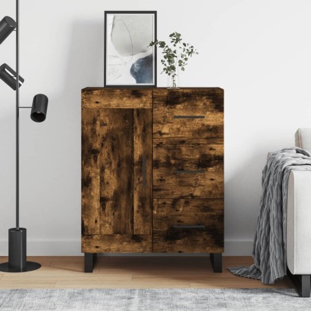 vidaXL Sideboard Räuchereiche 69,5x34x90 cm Holzwerkstoff