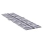 vidaXL Liegestuhl-Auflage Grau Karomuster (75+105)x50x4 cm vidaXL Liegestuhl-Auflage Grau Karomuster (75+105)x50x4 cm