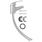 vidaXL Badezimmer Bidet Mischbatterie Silbern 13x12 cm vidaXL Badezimmer Bidet Mischbatterie Silbern 13x12 cm