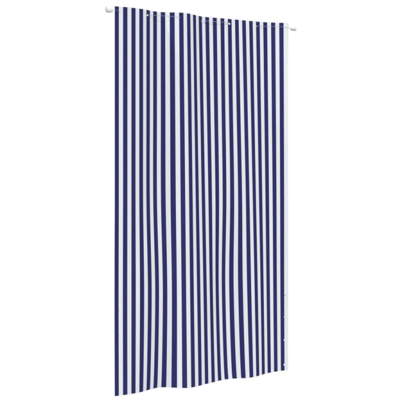 vidaXL Balkon-Sichtschutz Blau und Weiß 140x240 cm Oxford-Gewebe vidaXL Balkon-Sichtschutz Blau und Weiß 140x240 cm Oxford-Gewebe